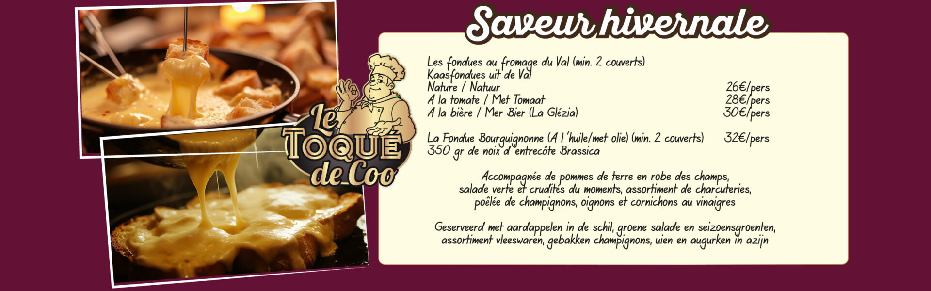 Les suggestions du Toqué de Coo